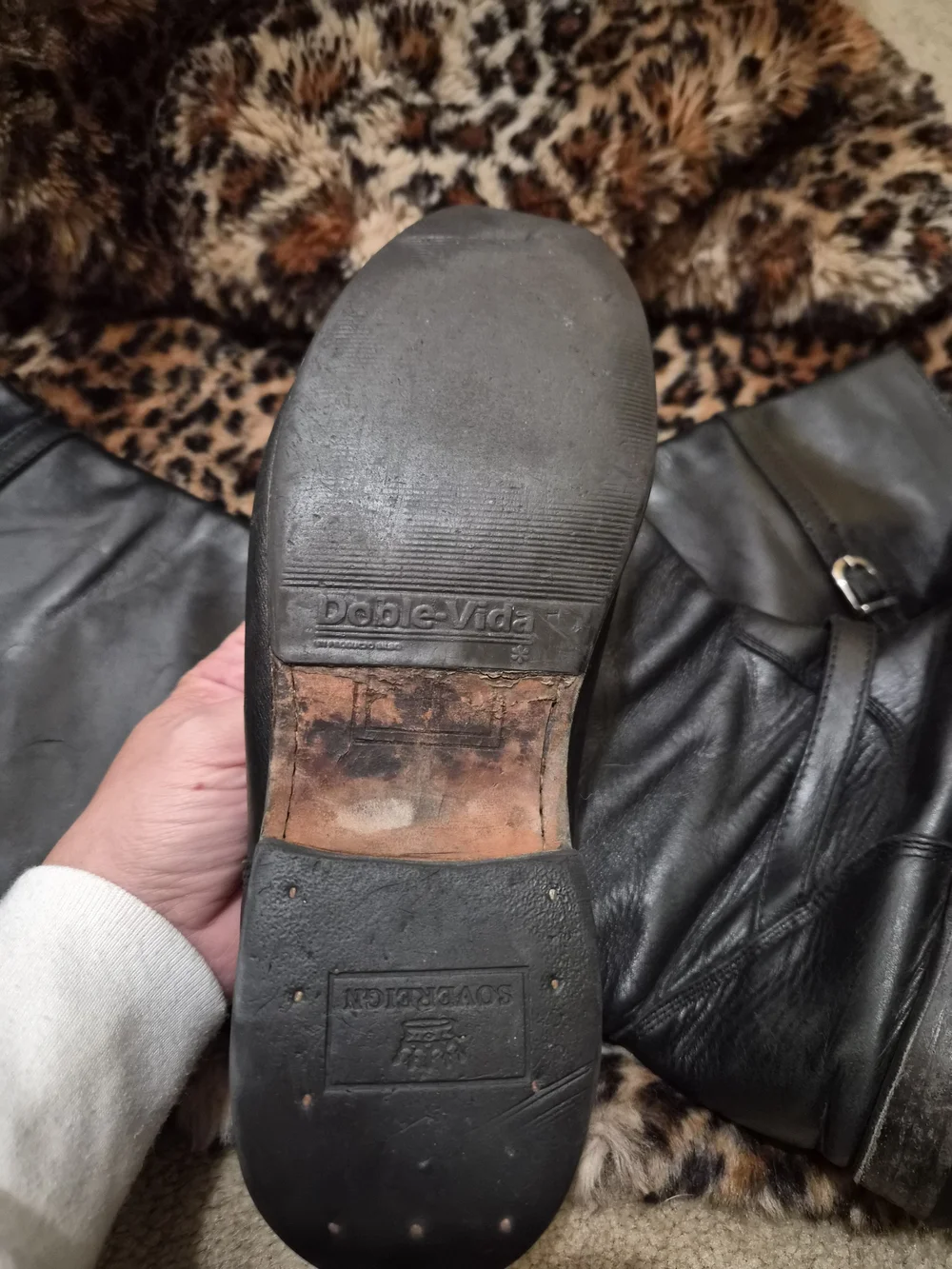 Frye Black Over-the-Knee Leather Riding Boots